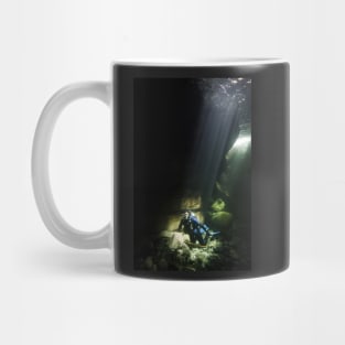 Scuba Diver in the Spotlight Mug